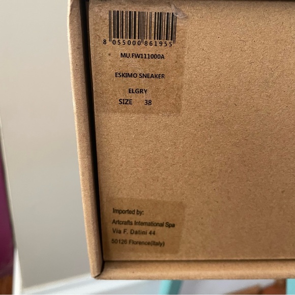 Mou Eskimo Sneaker Boots Elephant Grey Women’s Size 38 - Picture 14 of 14